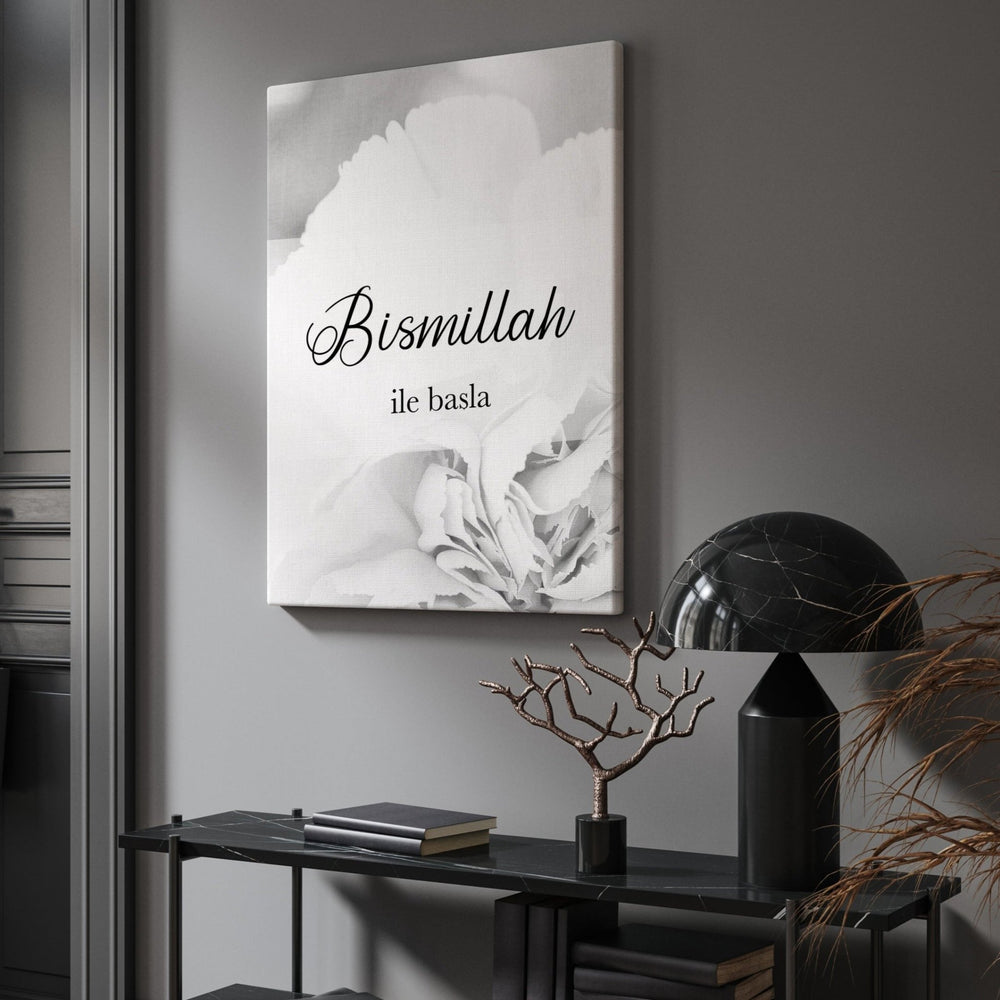 Bismillah ile - grau- Leinwand/Acrylglas - Beautiful Wall