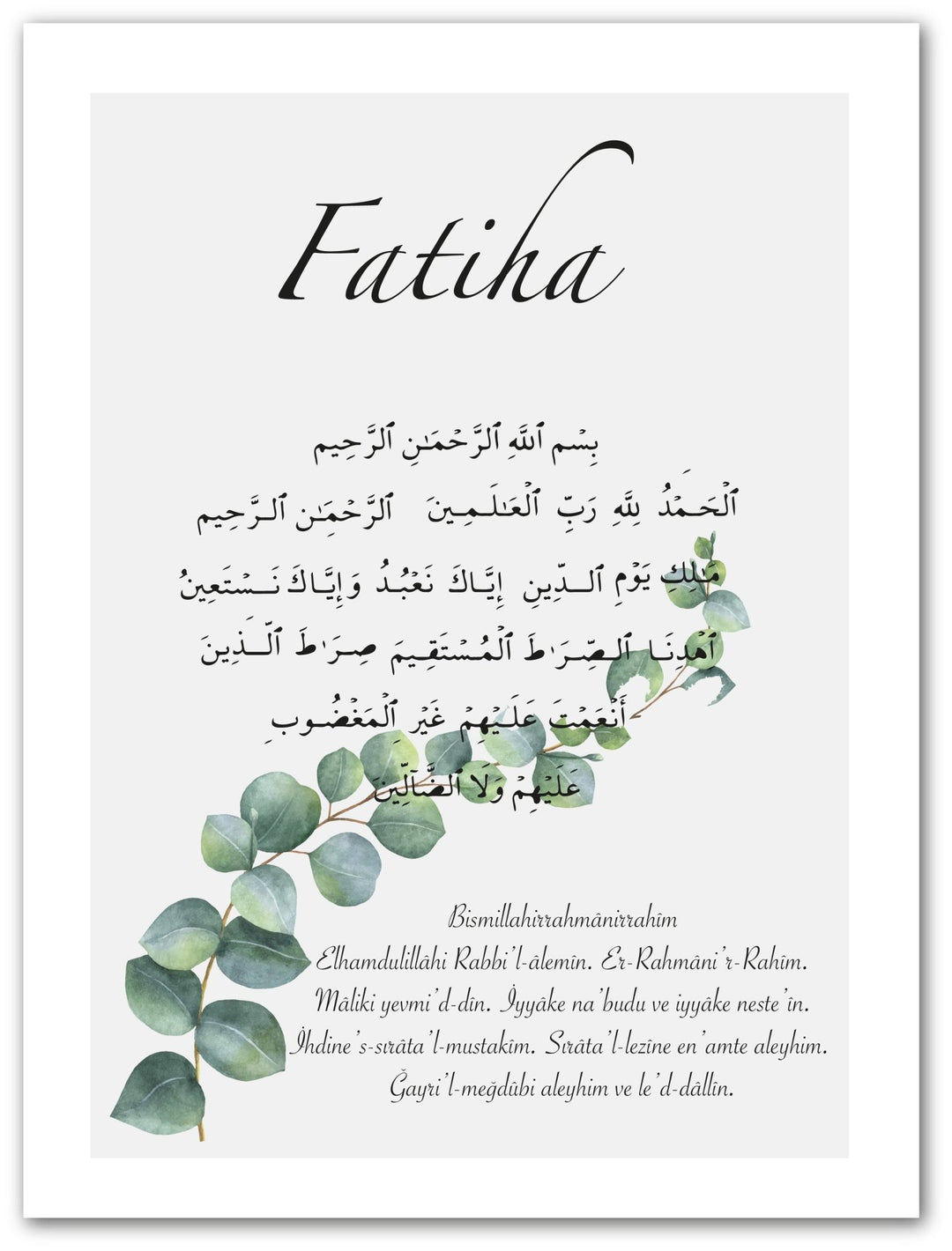 Fatiha - grün - Beautiful Wall