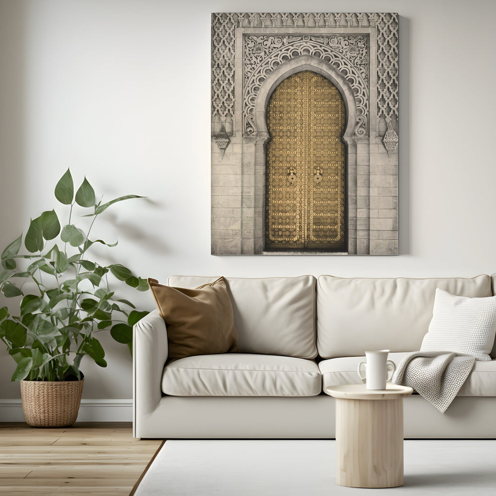 Golden Door in Marrakech - Leinwand/Acrylglas - Beautiful Wall