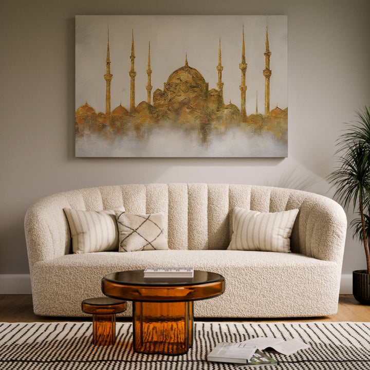 Goldene Moschee - Leinwand/Acrylglas - Beautiful Wall