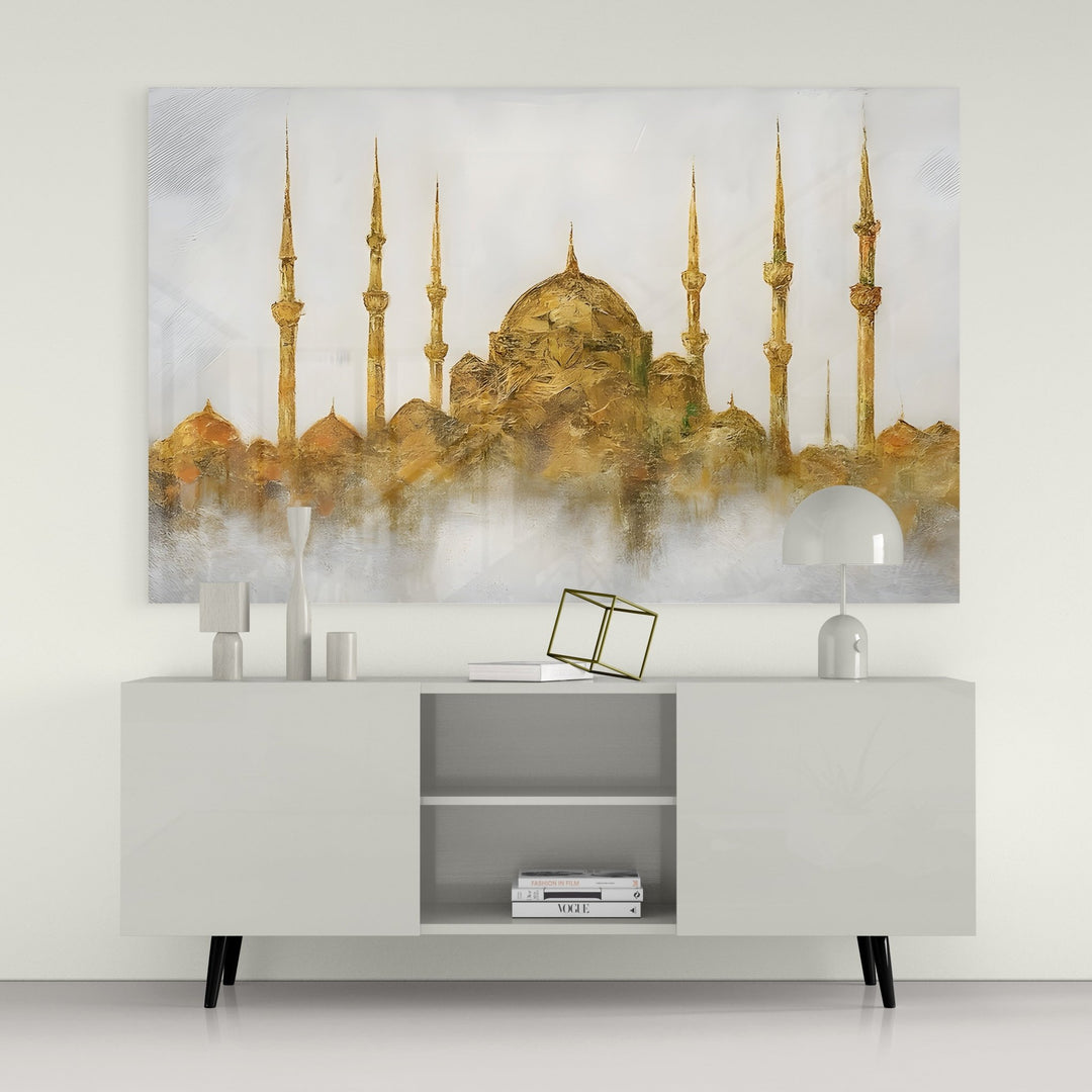 Goldene Moschee - Leinwand/Acrylglas - Beautiful Wall