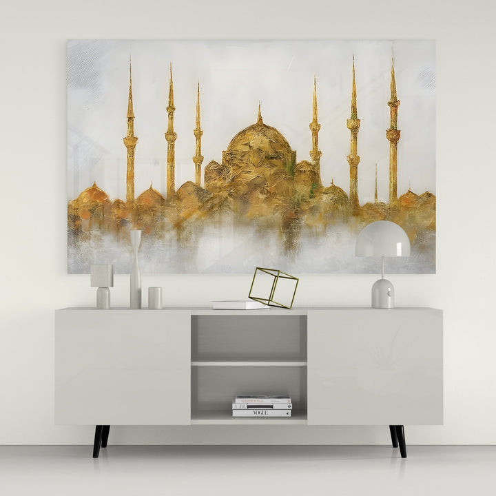 Goldene Moschee - Leinwand/Acrylglas - Beautiful Wall