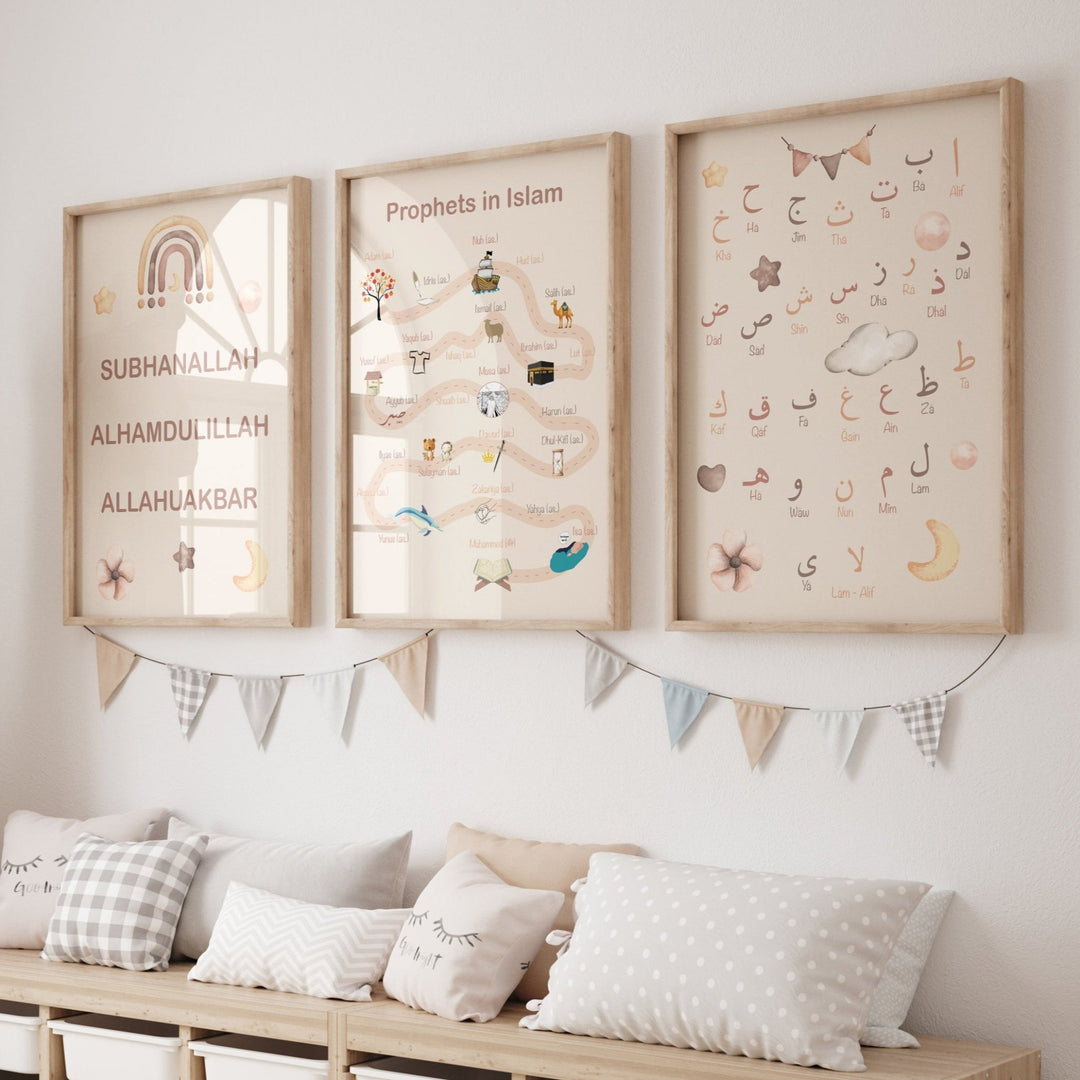 Propheten im Islam - Kinderzimmer Set (Poster Set) - Beautiful Wall
