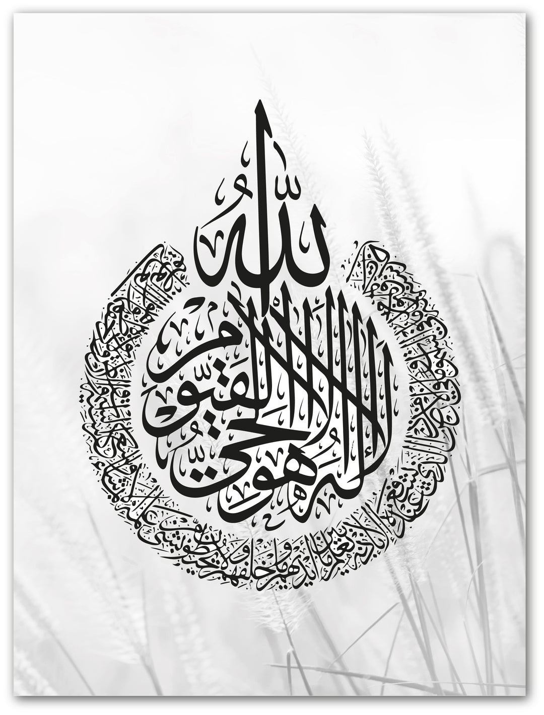 Ayat Al Kursi - Herbe de la pampa - Affiche