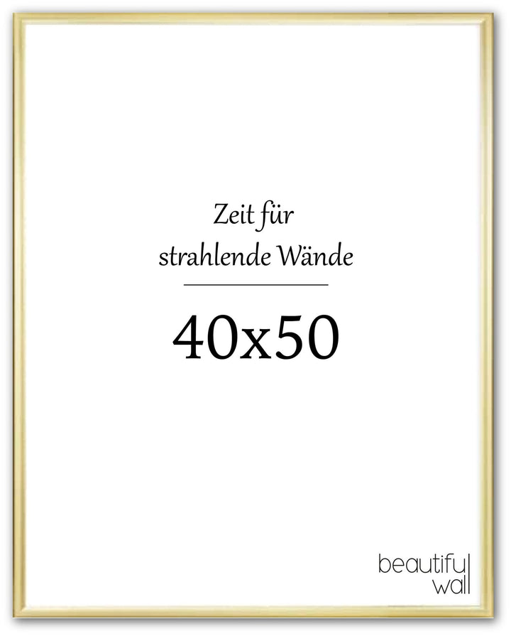 Goldener Aluminium - Rahmen 40x50 cm - Beautiful Wall