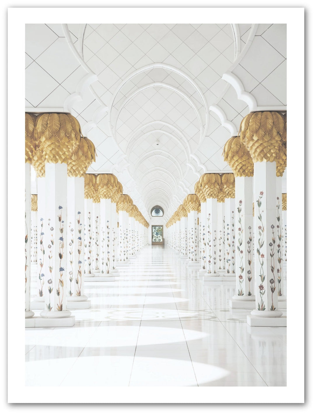 Grand Mosque Hallway - Beautiful Wall