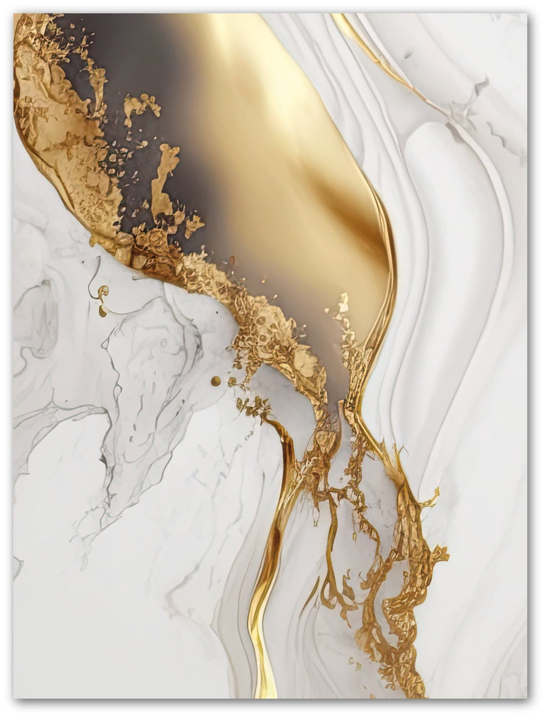Grey Golden Marble - Beautiful Wall