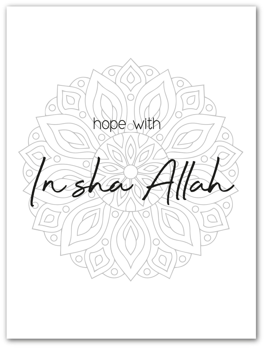 Hope with - Mandala - Beautiful Wall