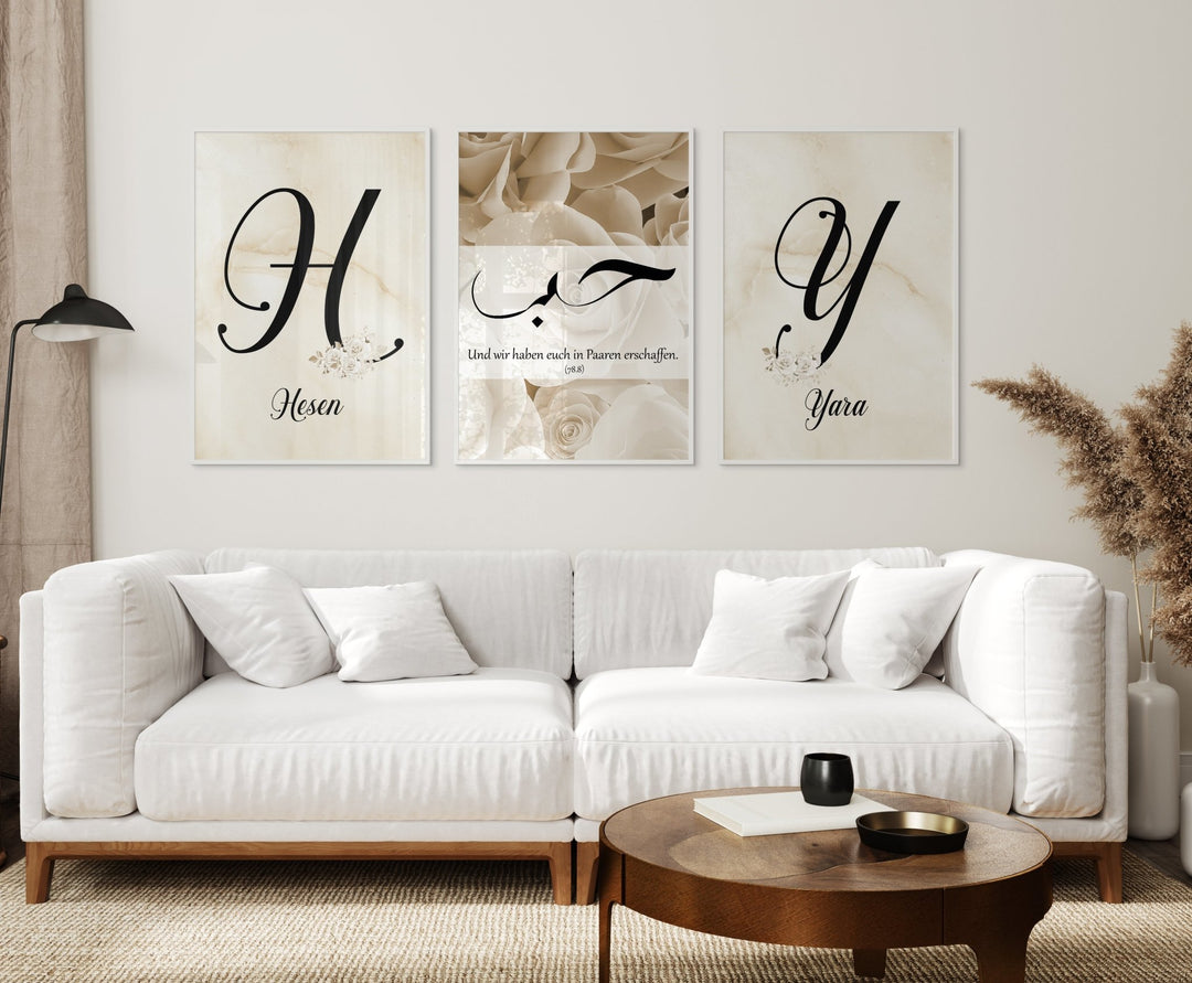 ... in Paaren erschaffen. 78/8 - Set personalisierbar - Beautiful Wall