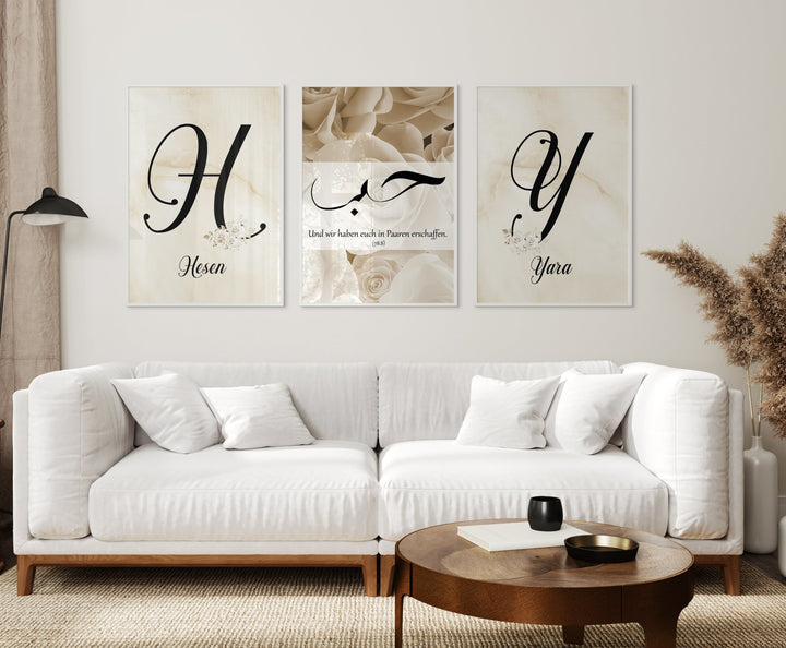 ... in Paaren erschaffen. 78/8 - Set personalisierbar - Beautiful Wall