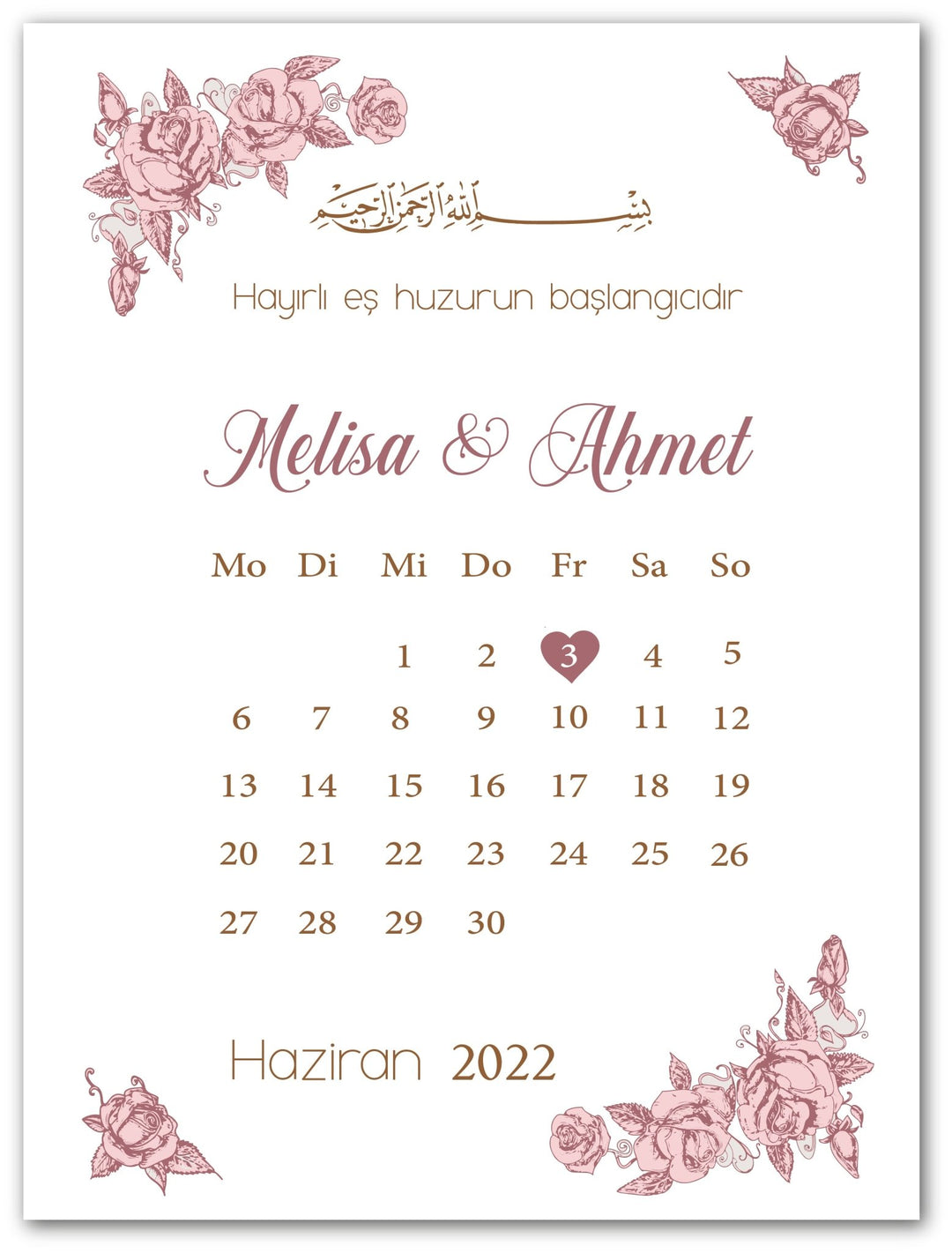 Kalender - personalisierbar - Beautiful Wall