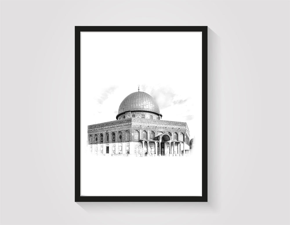 Kubbet'us Sahra (Mescidul Aqsa) - grau - Beautiful Wall