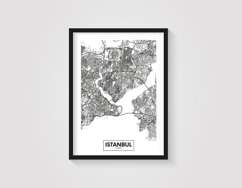 Landkarte von Istanbul - Beautiful Wall