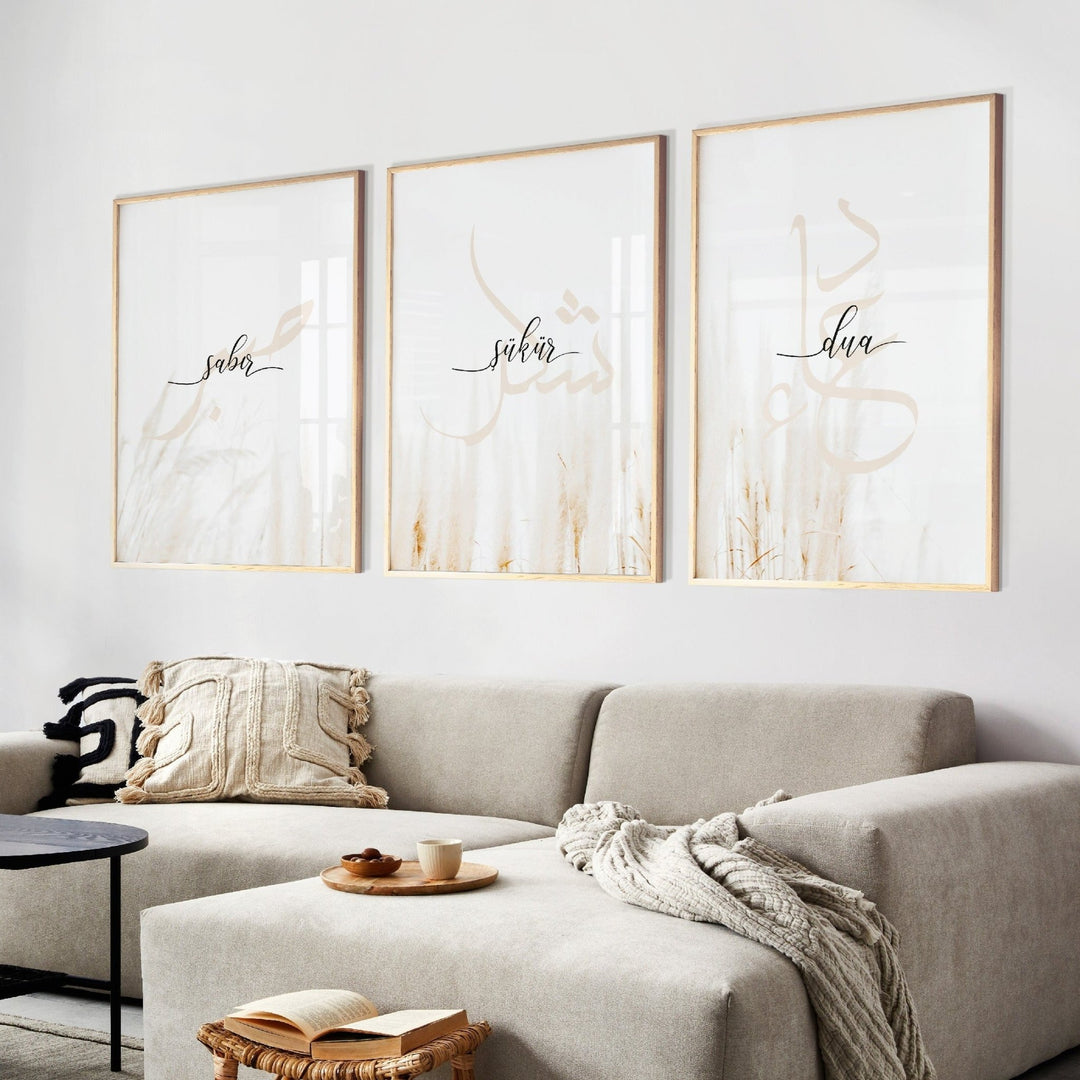 Sabr, Sükür, Dua - Set - Beautiful Wall