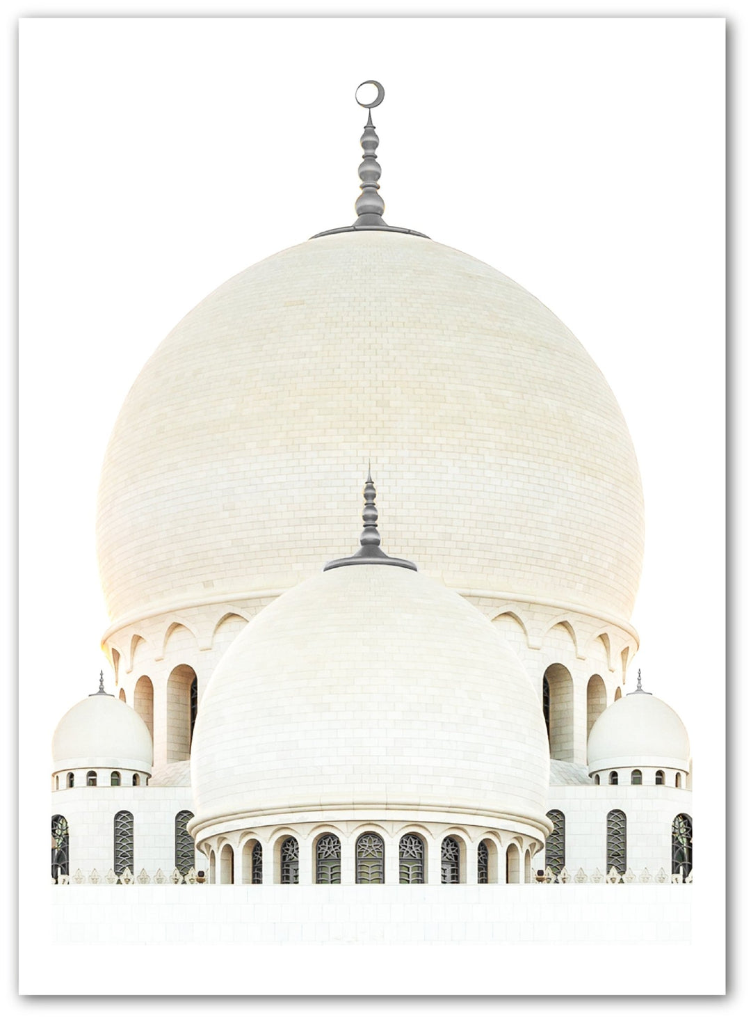 Sheikh Zayed Mosque - beige, weiß oder grau - Beautiful Wall