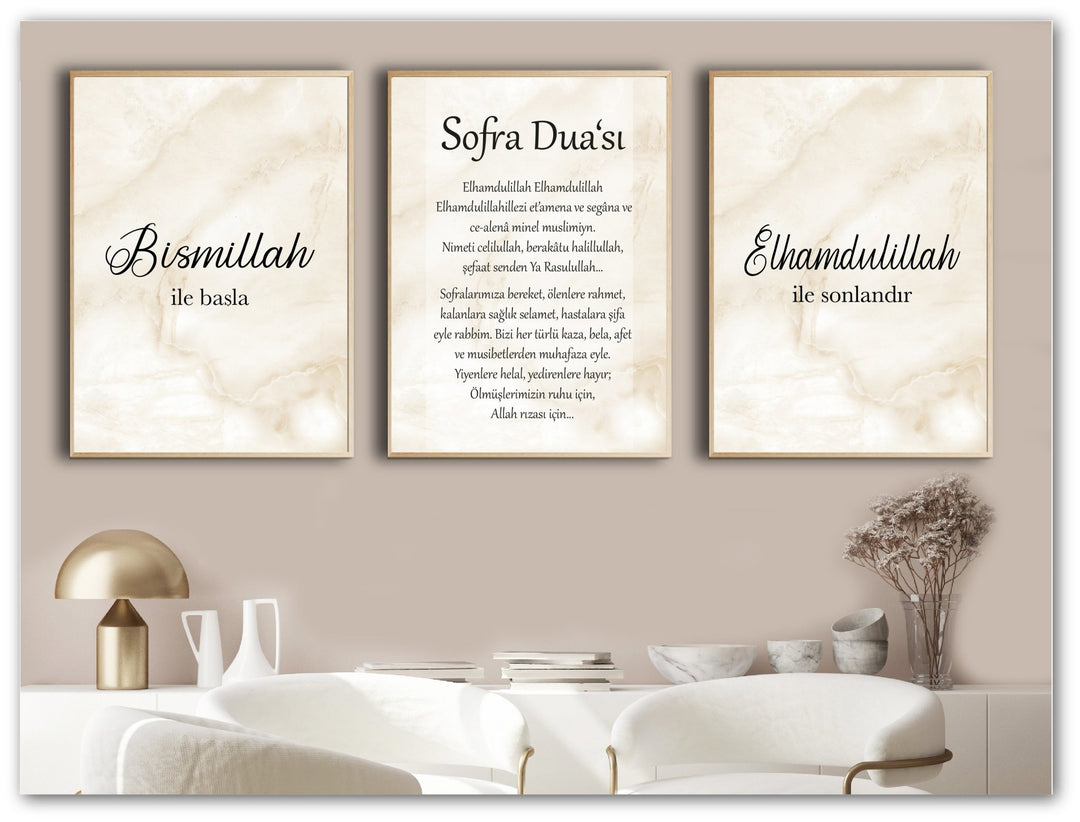 Sofra Duasi marmor - Set - Beautiful Wall
