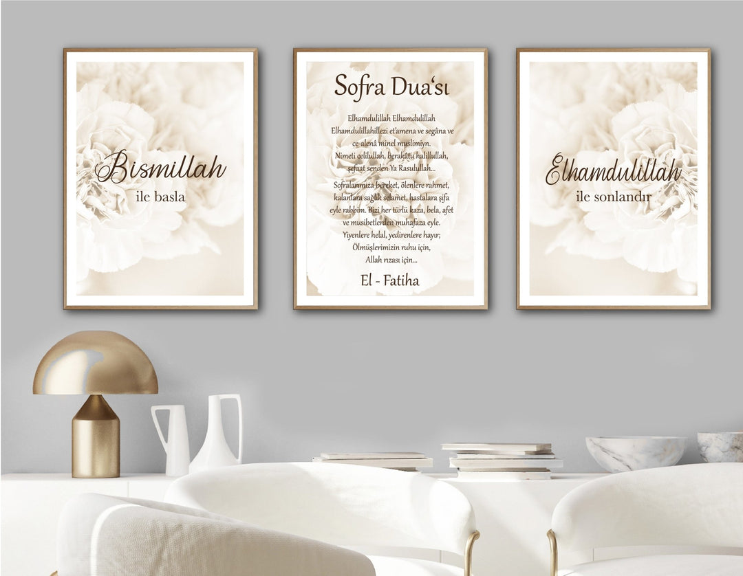 Sofra Duasi - Set in beige - Beautiful Wall