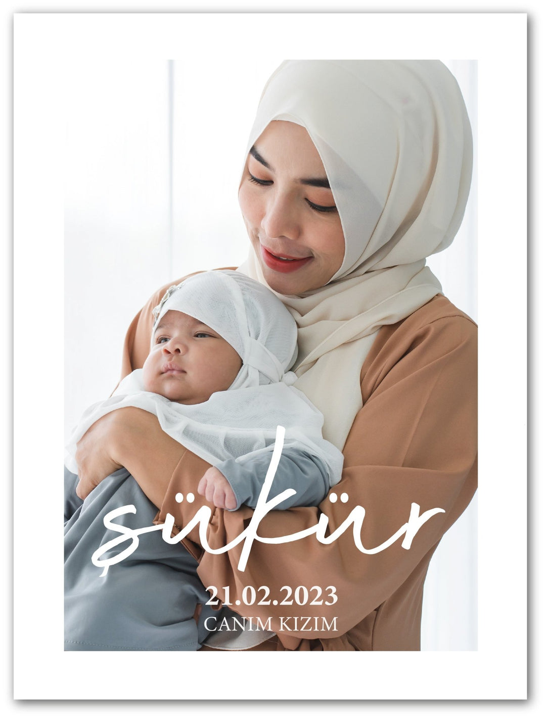 Sükür/Shukr - Personalisiert mit Wunschfoto - Beautiful Wall