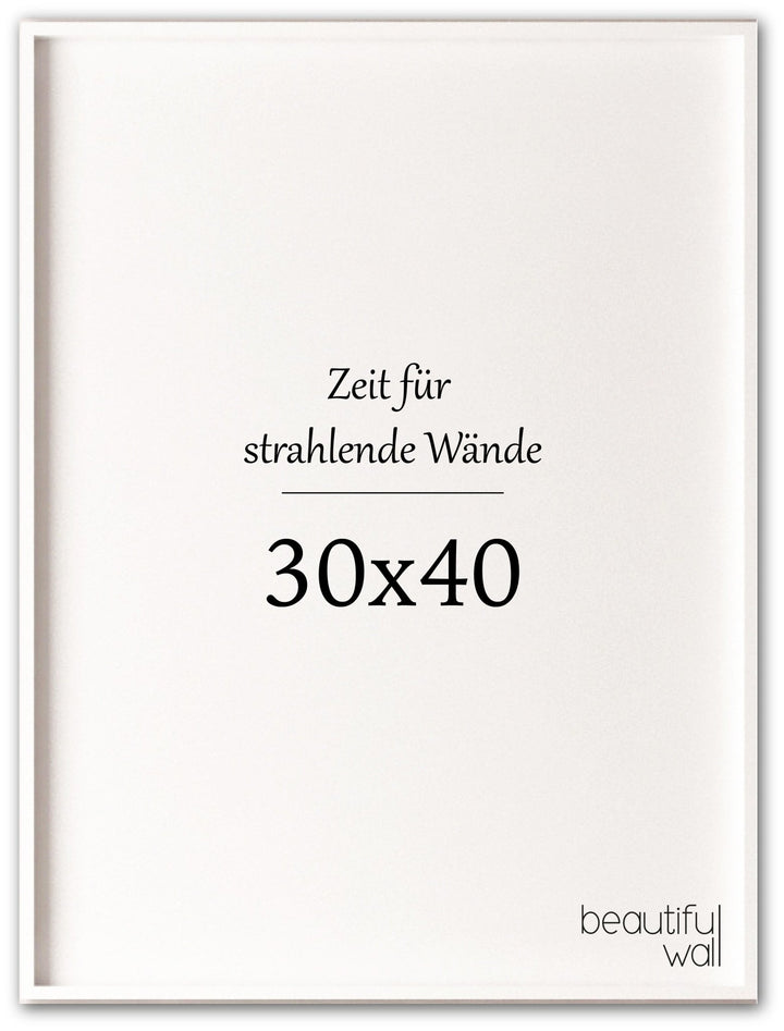 Weißer Aluminium - Rahmen 30x40 cm - Beautiful Wall
