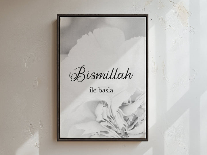 Bismillah ile - grau- Leinwand/Acrylglas - Beautiful Wall