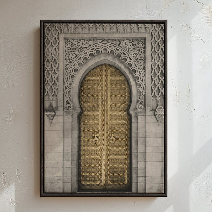 Golden Door in Marrakech - Leinwand/Acrylglas - Beautiful Wall