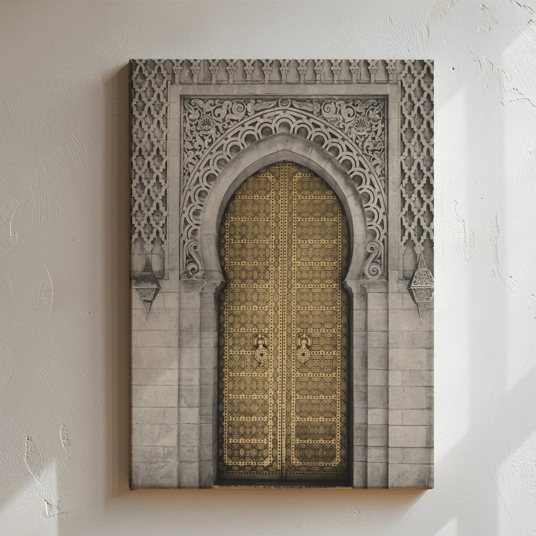 Golden Door in Marrakech - Leinwand/Acrylglas - Beautiful Wall