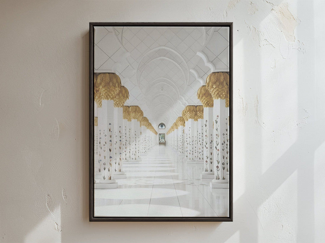 Grand Mosque Hallway - Leinwand/Acrylglas - Beautiful Wall