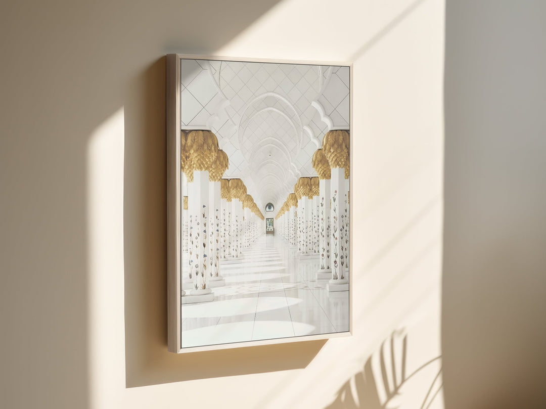 Grand Mosque Hallway - Leinwand/Acrylglas - Beautiful Wall