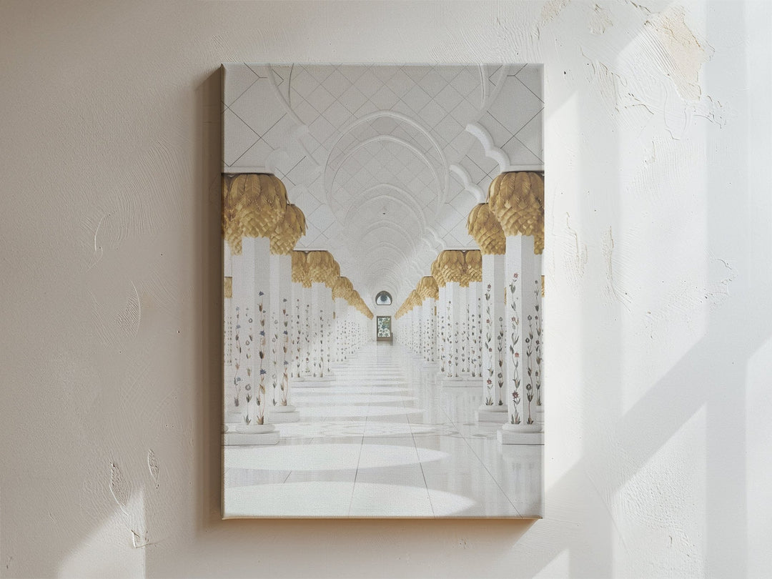 Grand Mosque Hallway - Leinwand/Acrylglas - Beautiful Wall