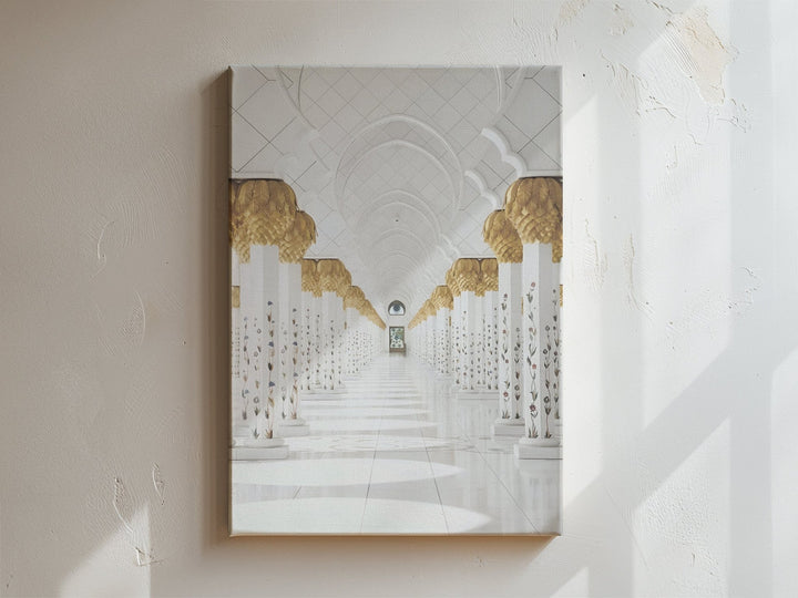 Grand Mosque Hallway - Leinwand/Acrylglas - Beautiful Wall