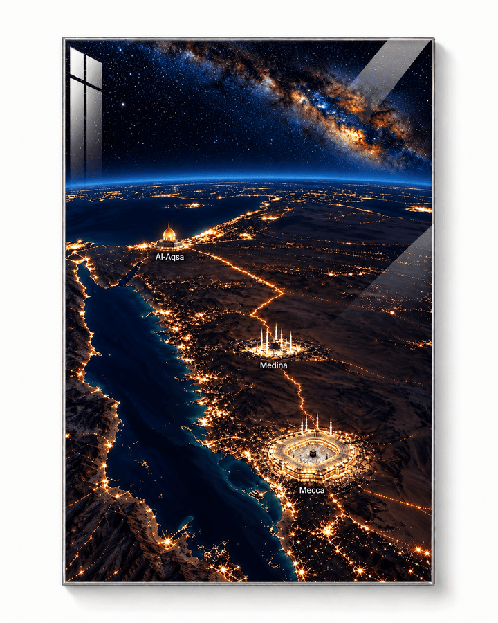 Heilige Städte bei Nacht – Mekka, Medina & Al-Aqsa - Beautiful Wall