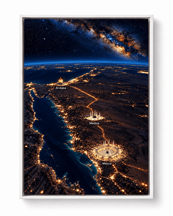 Heilige Städte bei Nacht – Mekka, Medina & Al-Aqsa - Beautiful Wall