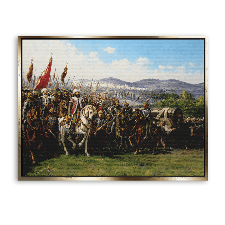 Sultan Mehmed II. bei der Eroberung Konstantinopels - Beautiful Wall