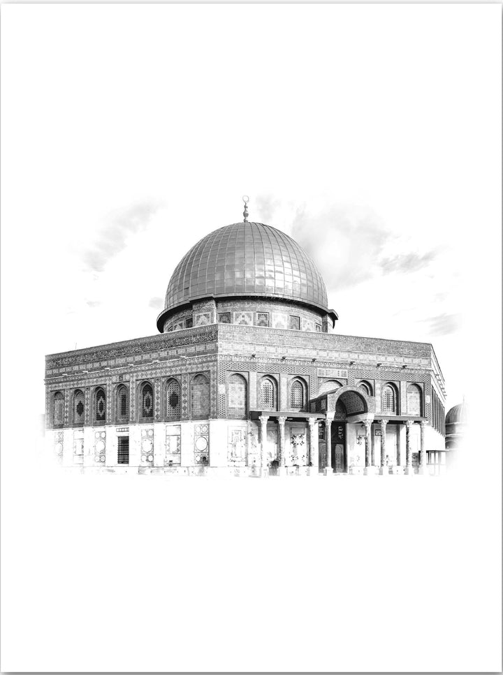 Kubbet'us Sahra (Mescidul Aqsa) - grau - Beautiful Wall