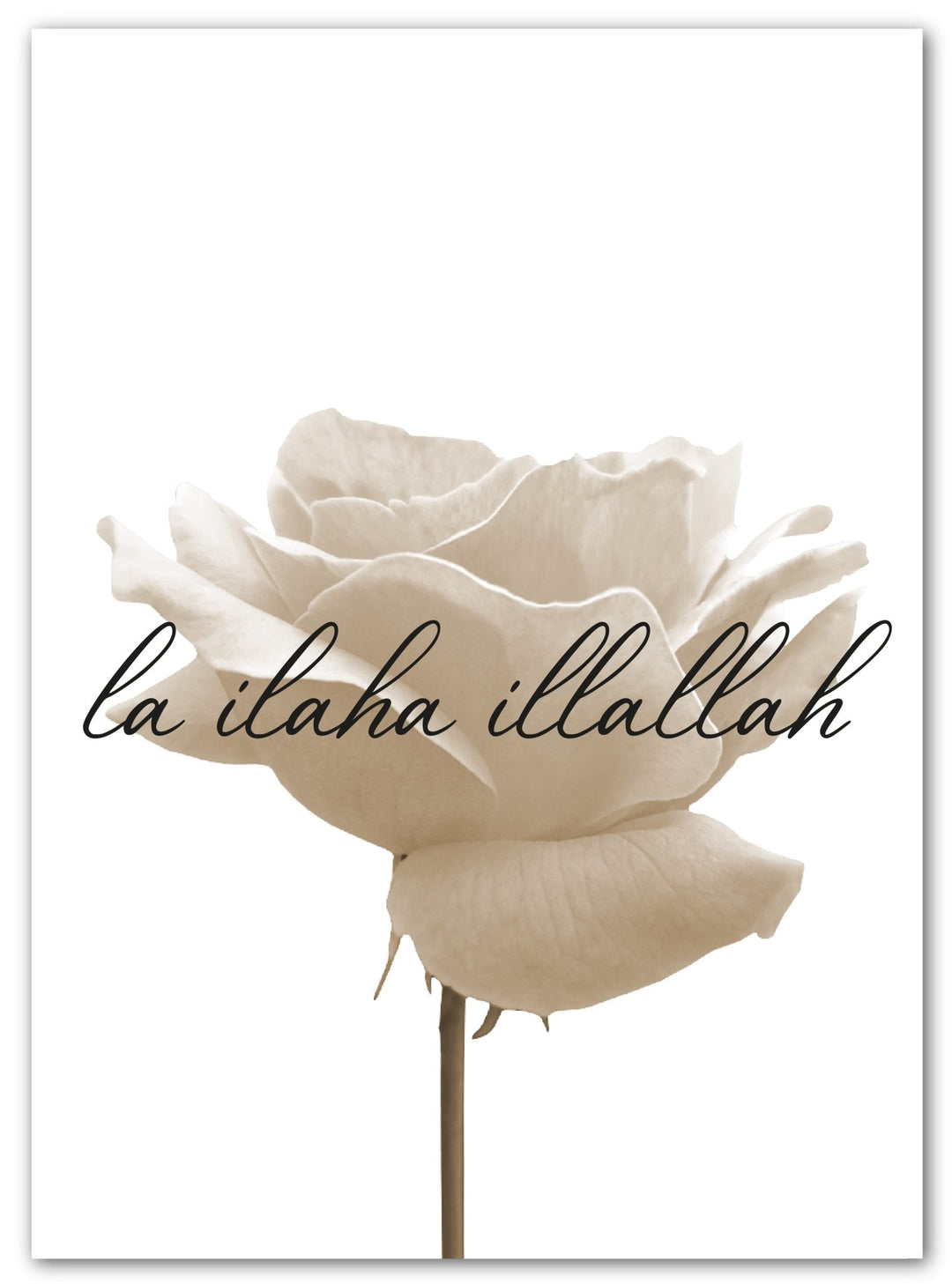 La ilaha illallah - rosa, beige oder grau - Beautiful Wall