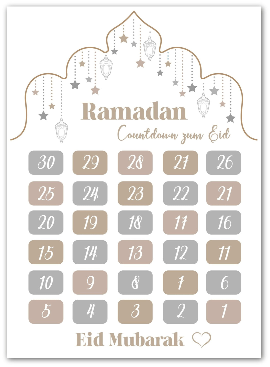 Ramadan Kalender - Beautiful Wall